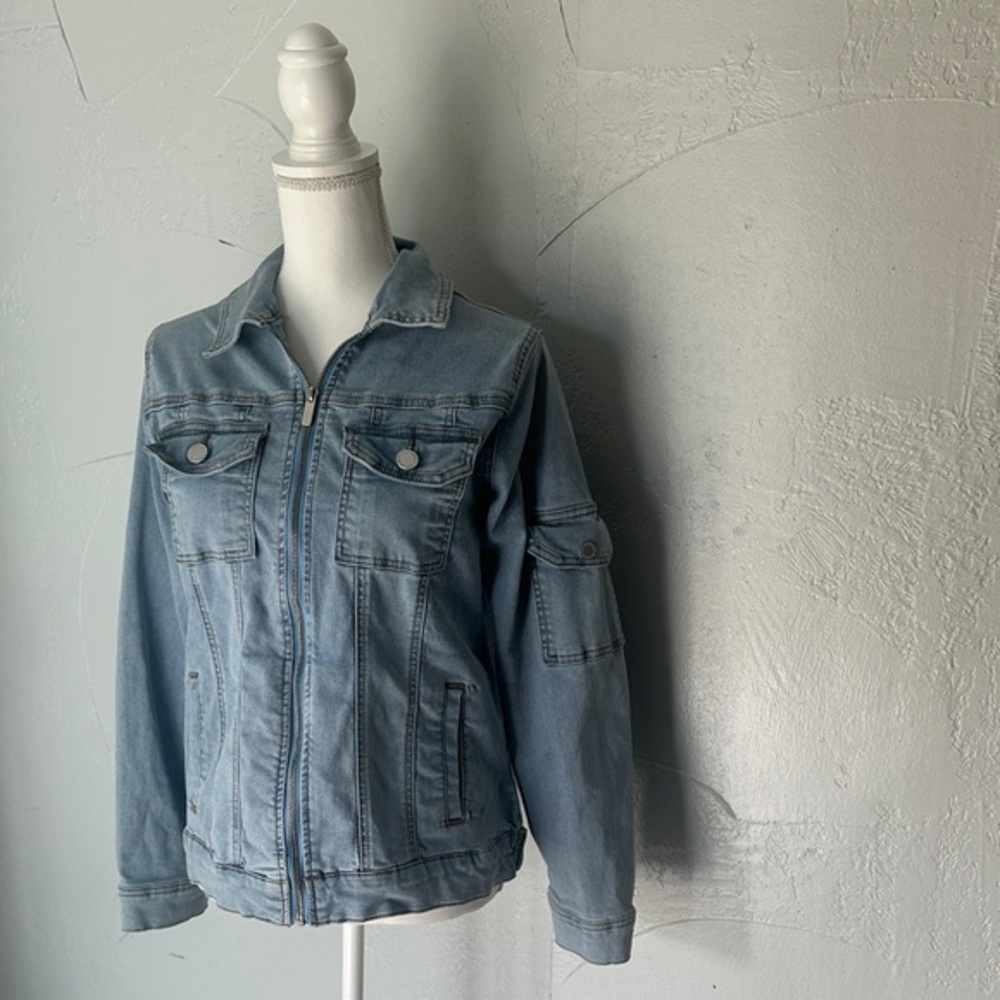 DG2 by Diane Gilman Light Blue Jean Jacket